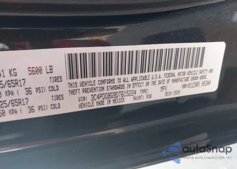 2013 Dodge Journey Sxt from USA, damaged, VIN 3C4PDDBG9DT615224